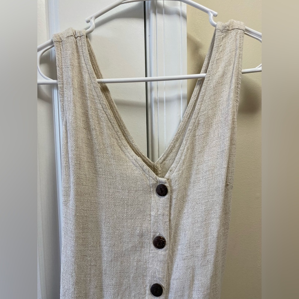 Linen similar romper